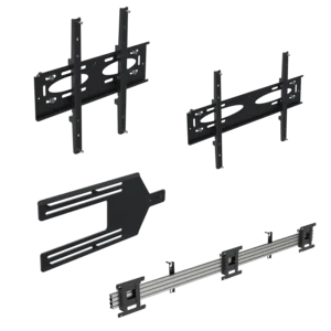 Ergonomic Solutions Menü-Board-Halterung mit Neigung für 3 Bildschirme (Querformat) bis 43" (VESA 100 und 200)