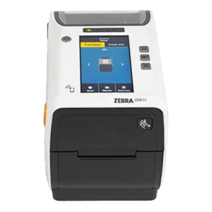 Zebra ZD611-HC, 8 Punkte/mm (203dpi), Disp. (Farbe), USB, BT, Ethernet, WLAN, EPLII, ZPLII, Kit (USB), weiß