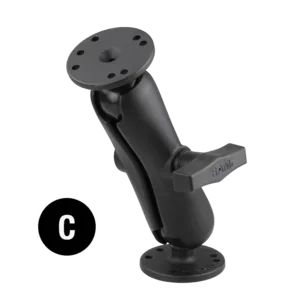 RAM Mounts Aufbau-Set - 2x runde Basisplatte