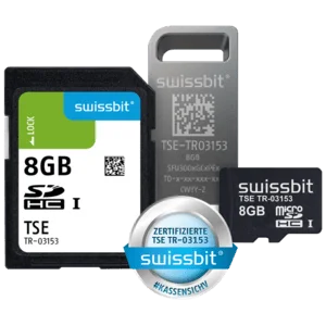 Swissbit TSE, microSD-Karte, 8 GB, vereinzelt