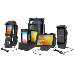 RAM Mounts Form-Fit Halteschale (Schnappverschluss) für Honeywell ScanPal EDA10A Tablet in OEM-Schutzhülle - 5.5mm DC-Anschluss